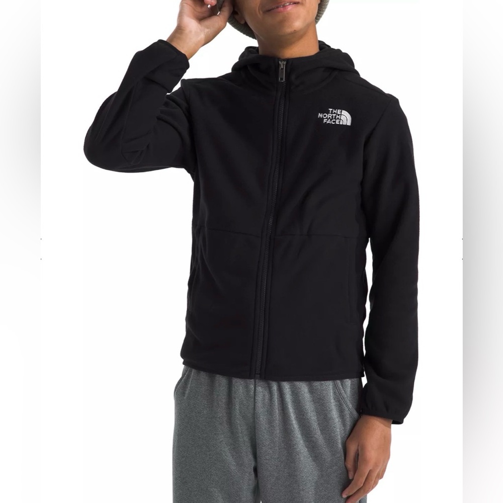 NWT The North Face szL(12) Black Glacier Fleece Full Zip Hoody Jacket…